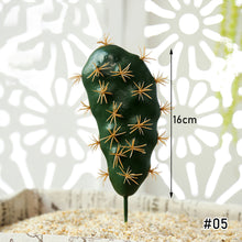 Load image into Gallery viewer, Lifelike Miniature Artificial Fleshy Cactus Plant Figurines Decoration DIY Fairy Garden Micro Landscape Potted Decor
