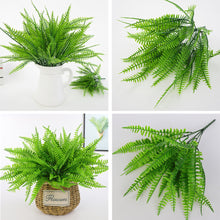 Load image into Gallery viewer, Lifelike Miniature Artificial Persian Grass Fern Leaves Decoration DIY Fairy Garden Micro Landscape Potted Decor
