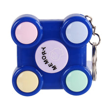 Load image into Gallery viewer, Memory Training Cube Key Chain Magic Rubik's Cube Children Toy Children Puzzle Memory Game LED Light Sound Interactive Toy
