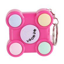 Load image into Gallery viewer, Memory Training Cube Key Chain Magic Rubik's Cube Children Toy Children Puzzle Memory Game LED Light Sound Interactive Toy
