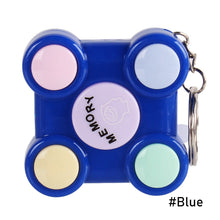 Load image into Gallery viewer, Memory Training Cube Key Chain Magic Rubik's Cube Children Toy Children Puzzle Memory Game LED Light Sound Interactive Toy

