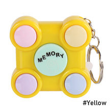 Load image into Gallery viewer, Memory Training Cube Key Chain Magic Rubik's Cube Children Toy Children Puzzle Memory Game LED Light Sound Interactive Toy
