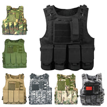 Load image into Gallery viewer, Tactical Military Gear Plate Carrier Vest Hunting Paintball Equipment Airsoft Combat Body Armor Outdoor Molle Assault CS Vests

