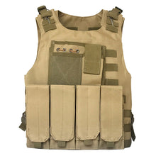 Load image into Gallery viewer, Tactical Military Gear Plate Carrier Vest Hunting Paintball Equipment Airsoft Combat Body Armor Outdoor Molle Assault CS Vests
