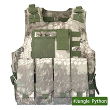 Load image into Gallery viewer, Tactical Military Gear Plate Carrier Vest Hunting Paintball Equipment Airsoft Combat Body Armor Outdoor Molle Assault CS Vests
