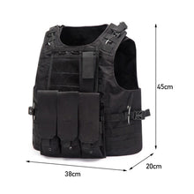 Load image into Gallery viewer, USMC Airsoft Military Tactical Vest Molle Combat Assault Plate Carrier Tactical Vest CS Outdoor Clothing Hunting Paintball Vest

