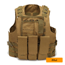Load image into Gallery viewer, USMC Airsoft Military Tactical Vest Molle Combat Assault Plate Carrier Tactical Vest CS Outdoor Clothing Hunting Paintball Vest
