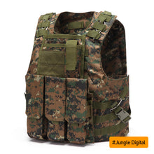 Load image into Gallery viewer, USMC Airsoft Military Tactical Vest Molle Combat Assault Plate Carrier Tactical Vest CS Outdoor Clothing Hunting Paintball Vest
