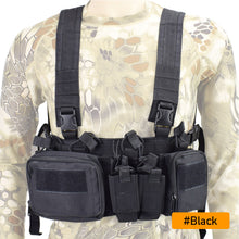Load image into Gallery viewer, Nylon CS Match Wargame TCM Chest Rig Airsoft Tactical Vest Military Pack Magazine Pouch Holster Molle System Waist Men Swat Vest
