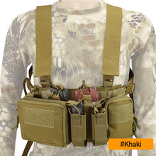 Load image into Gallery viewer, Nylon CS Match Wargame TCM Chest Rig Airsoft Tactical Vest Military Pack Magazine Pouch Holster Molle System Waist Men Swat Vest
