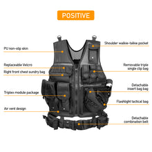 Load image into Gallery viewer, Tactical Vest Army Military Vest Combat Armor Vests Mens Tactical Hunting Vest Army Adjustable Armor CS Training Vest Airsoft
