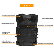 Load image into Gallery viewer, Tactical Vest Army Military Vest Combat Armor Vests Mens Tactical Hunting Vest Army Adjustable Armor CS Training Vest Airsoft
