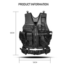 Load image into Gallery viewer, Tactical Vest Army Military Vest Combat Armor Vests Mens Tactical Hunting Vest Army Adjustable Armor CS Training Vest Airsoft
