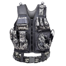Load image into Gallery viewer, Tactical Vest Army Military Vest Combat Armor Vests Mens Tactical Hunting Vest Army Adjustable Armor CS Training Vest Airsoft

