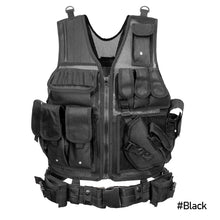 Load image into Gallery viewer, Tactical Vest Army Military Vest Combat Armor Vests Mens Tactical Hunting Vest Army Adjustable Armor CS Training Vest Airsoft
