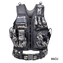 Load image into Gallery viewer, Tactical Vest Army Military Vest Combat Armor Vests Mens Tactical Hunting Vest Army Adjustable Armor CS Training Vest Airsoft
