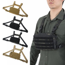 Load image into Gallery viewer, 1000D Tactical Chest Rig Bag Holster Military Bag CS Wargame Chest Rig Airsoft Magazine Holster Molle System Men Nylon Backpack
