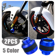 Load image into Gallery viewer, Universal 2Pcs Aluminum Alloy Motorcycles Falling Protector Explosion-proof Frame Slider Front Fork Cups Sliders Falling Crash
