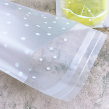 Load image into Gallery viewer, 100pcs Dots Snack Cookie Sealing Bag Self-Adhesive Baby Shower Birthday Party Candy Biscuit Packaging Gift Bag
