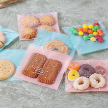 Load image into Gallery viewer, 100pcs Dots Snack Cookie Sealing Bag Self-Adhesive Baby Shower Birthday Party Candy Biscuit Packaging Gift Bag
