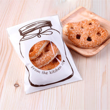 Load image into Gallery viewer, 100pcs Cute Bottle Printed Sealing Bag for Snacks Bag Girls Food Biscuit Cookie Candy Small Size Packet Candy Gift Bag
