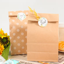 Load image into Gallery viewer, 10/30Sets Party Favor Gift Paper Bags with Sticker Ropes Treat Bags Candy Bag Chevron Polka Dot Bags Christmas Wedding Birthday Party Favors Supplies Gift Bags
