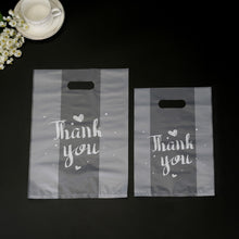 Load image into Gallery viewer, 50pcs Thank You Plastic Gift Bags Cafe Bread Bring Out Bag Shopping Packaging Bags With Handle Christmas Party Wedding Favors For Guests Decoration
