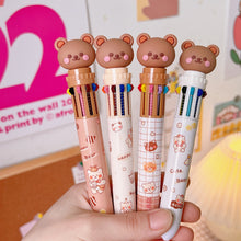 Load image into Gallery viewer, 10Color 0.5mm Student Cartoon Ballpoint Pen Cute Animal Colorful Pens Kids Diary Scrapbooking Drawing Stationary
