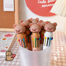 Load image into Gallery viewer, 10Color 0.5mm Student Cartoon Ballpoint Pen Cute Animal Colorful Pens Kids Diary Scrapbooking Drawing Stationary
