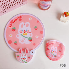 Load image into Gallery viewer, Summer Cartoon Handheld Round Fan Portable Fan with Handle Mini Folding Foldable Fan School Home Use Fan
