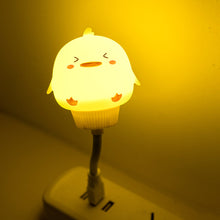 Load image into Gallery viewer, USB Plug Cartoon Animal Lamp Computer Mobile Power Charging USB Small Book Lamps LED Eye Protection Light Baby Breeding Kids Room Night Light

