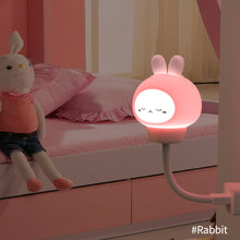 Load image into Gallery viewer, USB Plug Cartoon Animal Lamp Computer Mobile Power Charging USB Small Book Lamps LED Eye Protection Light Baby Breeding Kids Room Night Light
