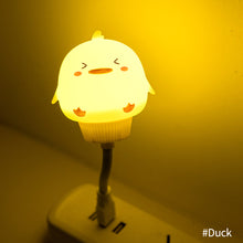Load image into Gallery viewer, USB Plug Cartoon Animal Lamp Computer Mobile Power Charging USB Small Book Lamps LED Eye Protection Light Baby Breeding Kids Room Night Light
