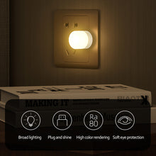 Load image into Gallery viewer, USB Plug Lamp Computer Mobile Power Charging USB Small Book Lamps LED Eye Protection Reading Light Small Round Light Night Light

