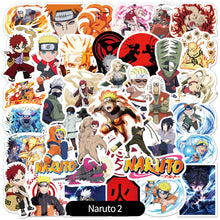 Load image into Gallery viewer, 50PCS Cartoon Japanese Anime Stickers Car Luggage Helmet Diary Storage Box Waterproof Vinyl Decal Demon Slayer/JoJo's Bizarre Adventure/NARUTO/Dragon Ball/Attack on Titan
