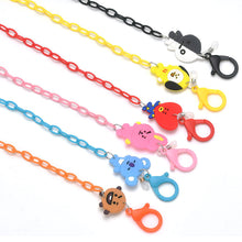 Load image into Gallery viewer, Korean Style BTS BT21 Unisex Cute Cartoon Mascot Acrylic Mask Lanyard Glasses Chain Mask Hanging Rope Sunglasses Anti-lost Necklace
