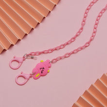 Load image into Gallery viewer, Korean Style BTS BT21 Unisex Cute Cartoon Mascot Acrylic Mask Lanyard Glasses Chain Mask Hanging Rope Sunglasses Anti-lost Necklace
