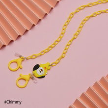 Load image into Gallery viewer, Korean Style BTS BT21 Unisex Cute Cartoon Mascot Acrylic Mask Lanyard Glasses Chain Mask Hanging Rope Sunglasses Anti-lost Necklace
