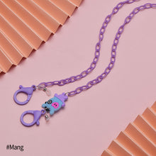 Load image into Gallery viewer, Korean Style BTS BT21 Unisex Cute Cartoon Mascot Acrylic Mask Lanyard Glasses Chain Mask Hanging Rope Sunglasses Anti-lost Necklace
