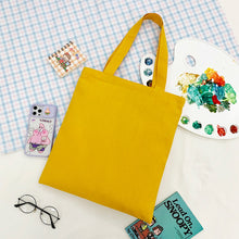 Load image into Gallery viewer, Korean BTS BT21 Cartoon Printed Canvas Tote Large Capacity Bag Fashion Shoulder Bag Ladies Canvas Bags
