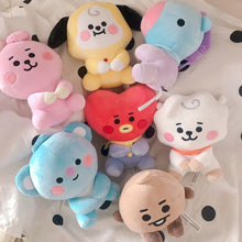 Load image into Gallery viewer, 12cm/20cm KPOP BT21 BTS Soft Plush Toy Stuffed Cartoon Toy Gift Tata Cooky Chimmy Koya Shooky Mang RJ
