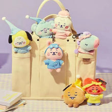 Load image into Gallery viewer, 10cm/20cm KPOP BT21 BTS Soft Plush Toy Pajamas Design Plush Keychain Bag Pendant Key Ring Stuffed Cartoon Toy Gift Tata Cooky Chimmy Koya Shooky Mang RJ
