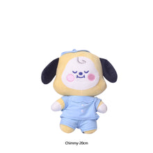 Load image into Gallery viewer, 10cm/20cm KPOP BT21 BTS Soft Plush Toy Pajamas Design Plush Keychain Bag Pendant Key Ring Stuffed Cartoon Toy Gift Tata Cooky Chimmy Koya Shooky Mang RJ
