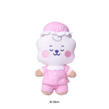 Load image into Gallery viewer, 10cm/20cm KPOP BT21 BTS Soft Plush Toy Pajamas Design Plush Keychain Bag Pendant Key Ring Stuffed Cartoon Toy Gift Tata Cooky Chimmy Koya Shooky Mang RJ
