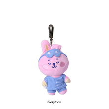 Load image into Gallery viewer, 10cm/20cm KPOP BT21 BTS Soft Plush Toy Pajamas Design Plush Keychain Bag Pendant Key Ring Stuffed Cartoon Toy Gift Tata Cooky Chimmy Koya Shooky Mang RJ
