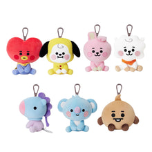 Load image into Gallery viewer, 12cm KPOP BT21 BTS Soft Plush Toy Plush Keychain Bag Pendant Key Ring Stuffed Cartoon Toy Gift Tata Cooky Chimmy Koya Shooky Mang RJ
