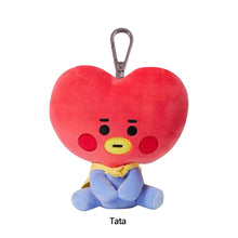 Load image into Gallery viewer, 12cm KPOP BT21 BTS Soft Plush Toy Plush Keychain Bag Pendant Key Ring Stuffed Cartoon Toy Gift Tata Cooky Chimmy Koya Shooky Mang RJ
