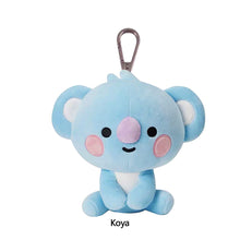 Load image into Gallery viewer, 12cm KPOP BT21 BTS Soft Plush Toy Plush Keychain Bag Pendant Key Ring Stuffed Cartoon Toy Gift Tata Cooky Chimmy Koya Shooky Mang RJ
