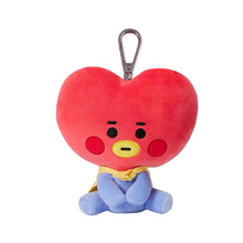 Load image into Gallery viewer, 12cm KPOP BT21 BTS Soft Plush Toy Plush Keychain Bag Pendant Key Ring Stuffed Cartoon Toy Gift Tata Cooky Chimmy Koya Shooky Mang RJ
