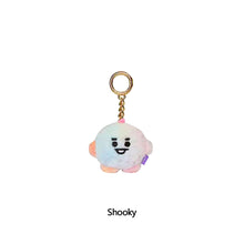 Load image into Gallery viewer, 12cm KPOP BT21 BTS Soft Plush Toy Plush Keychain Bag Pendant Key Ring Stuffed Cartoon Toy Gift Tata Cooky Chimmy Koya Shooky Mang RJ
